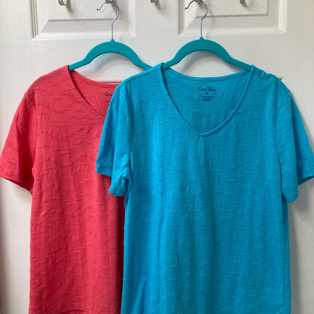 Coral Bay tops, set of 2, size M